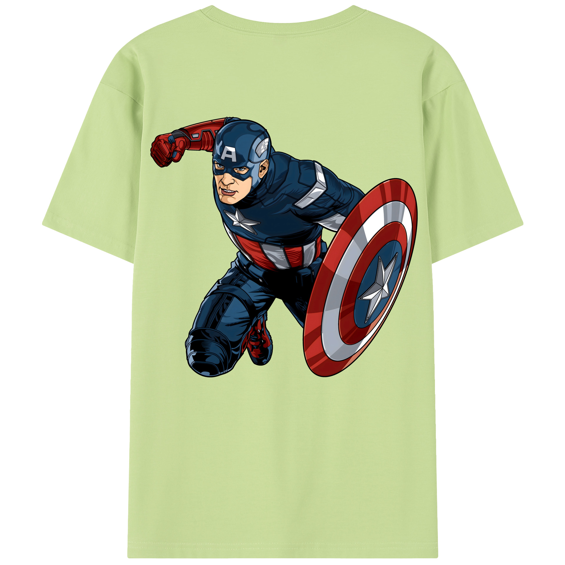 （画像用） アベンジャーズ The Avengers 綿100％半袖Tシャツ（背面プリント）